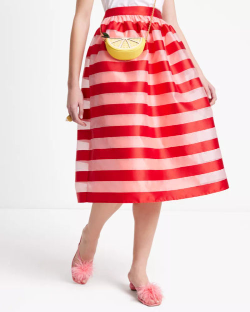 Awning Stripe Organza Midi...