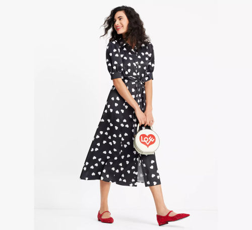 Scattered Hearts Shirtdress