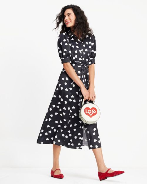 Scattered Hearts Shirtdress