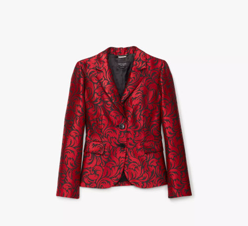 Flourish Swirl Brocade Blazer