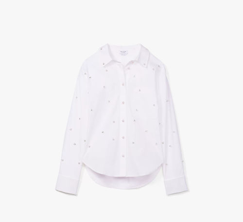 Embellished Poplin Shirt