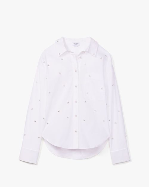 Embellished Poplin Shirt