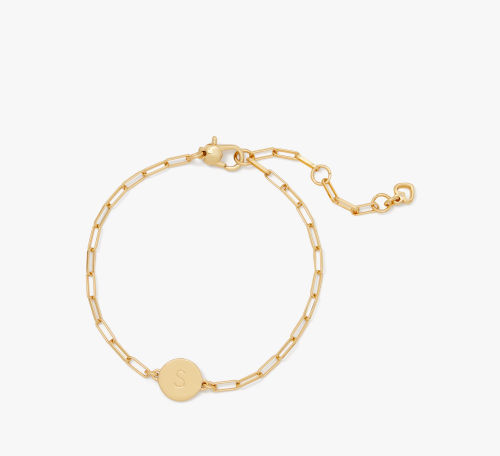 S Initial Chain Bracelet