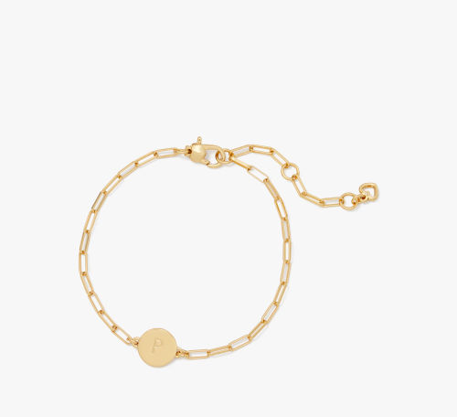 P Initial Chain Bracelet