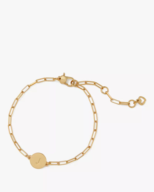 J Initial Chain Bracelet