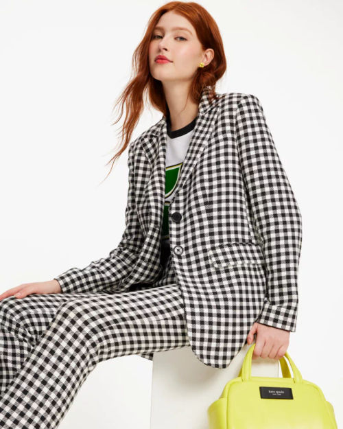 Spring Gingham Blazer