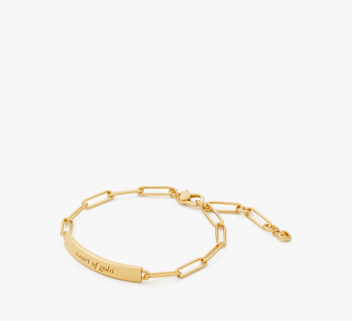 Heart Of Gold Id Bracelet