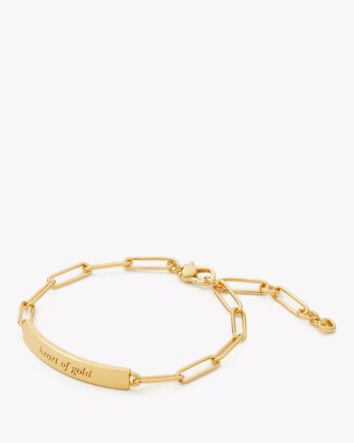 Heart Of Gold Id Bracelet