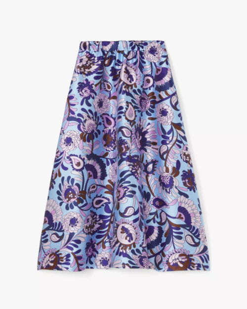 Autumn Paisley Midi Skirt