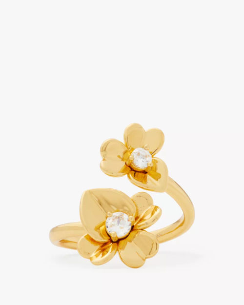 Precious Pansy Wrap Ring