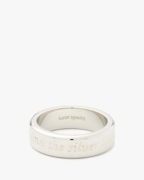 Find The Silver Lining Idiom Ring