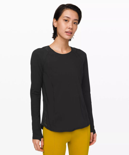 lululemon – Women's Sculpt Long-Sleeve Shirt – Color Black – Size