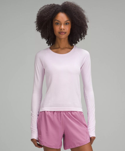 lululemon – Women's Swiftly Tech Long-Sleeve Shirt 2.0 Race Length – Color  Pink – Size 12, £68.00