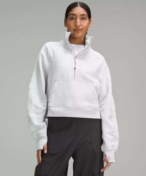 Scuba Oversized Quilted Half Zip