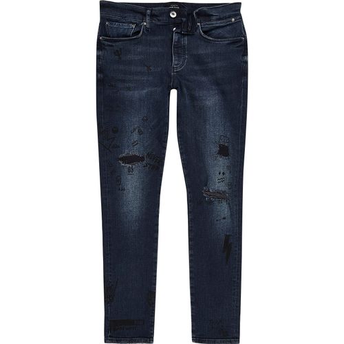 Mens River Island Dark Blue...