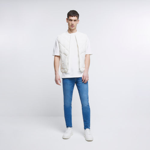 Mens River Island Blue Slim...