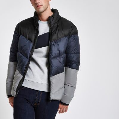 River island store mens puffer jacket