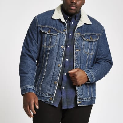 River island borg denim on sale jacket