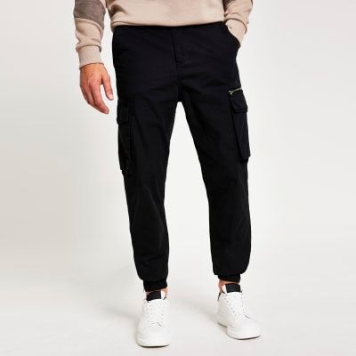 river island tapered cargo trousers