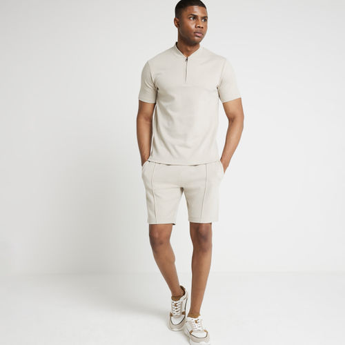 Mens River Island Beige Slim...