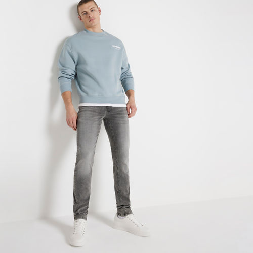 Mens River Island Grey Faded...