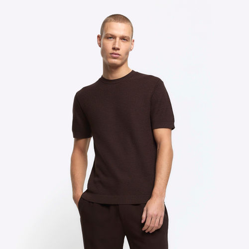 Mens River Island Brown Slim...