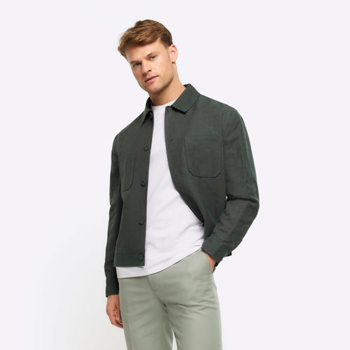 Mens River Island Green Slim...