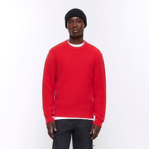 Mens River Island Red Regular...