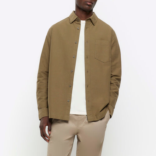 Mens River Island Khaki...