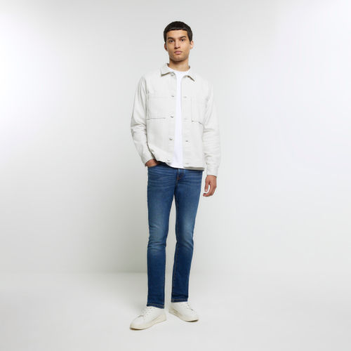 Mens River Island Blue Skinny...