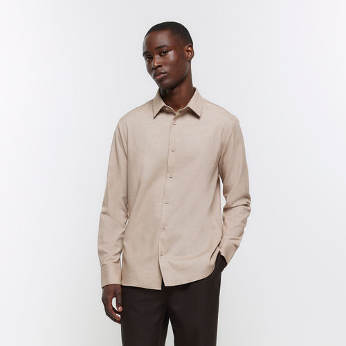 Mens River Island Beige Slim...