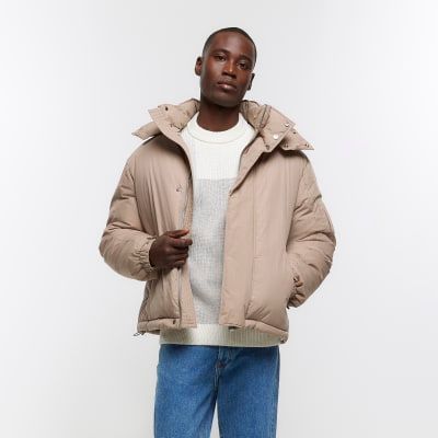 River island hooded padded jacket 2025