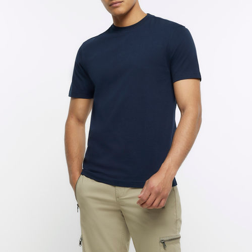 Mens River Island Navy Slim...