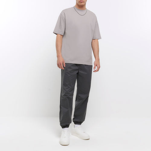 Pull On Cuffed Pants - Grey