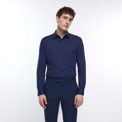 Mens River Island Navy Slim...