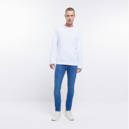 Mens River Island Blue Skinny...