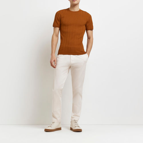 Mens River Island Rust Muscle...