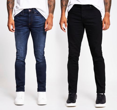 Mens River Island Black and...