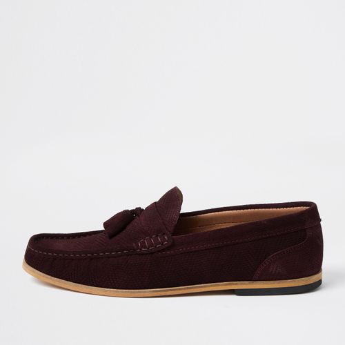 Mens River Island Red suede...