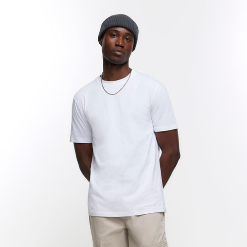 Mens River Island White Slim...