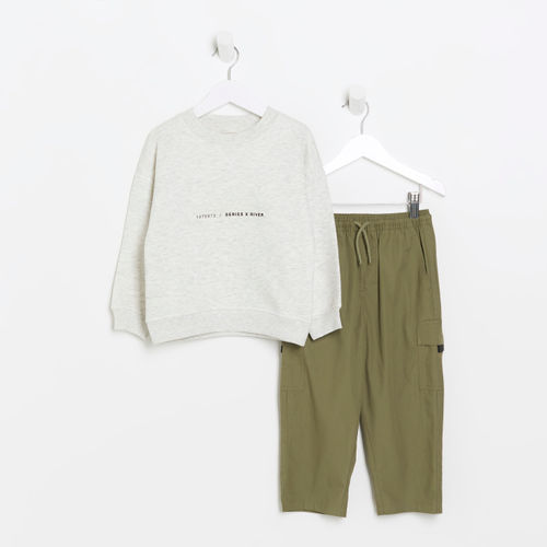 River Island Mini Boys Khaki...