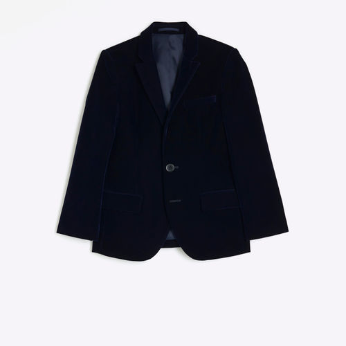 River Island Boys Navy Velvet...