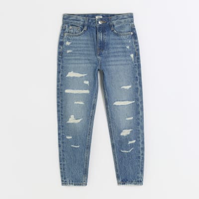 Mom jeans cheap trashed