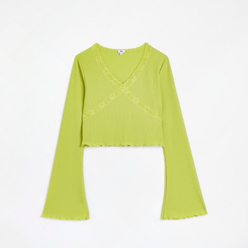 River Island Girls Green Lace...