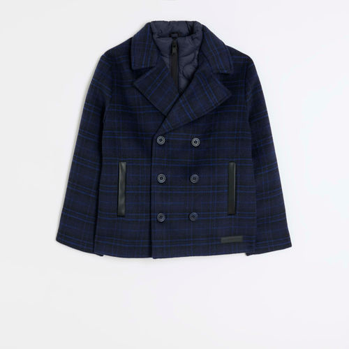 River Island Boys Navy Check...