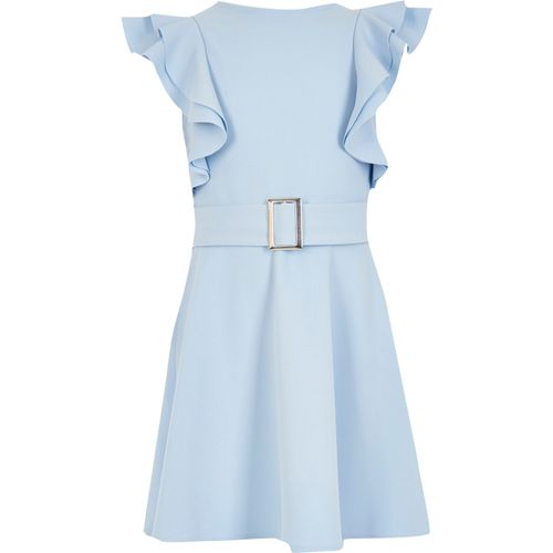 River Island Girls Blue frill...