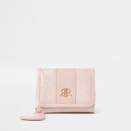 River Island Pink Ri Monogram Ombre Purse