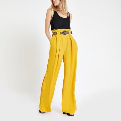 Buy Mustard Trousers  Pants for Women by Recap Online  Ajiocom