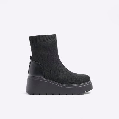 Chunky wedge sale ankle boots