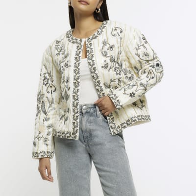 River island shop cream jacket